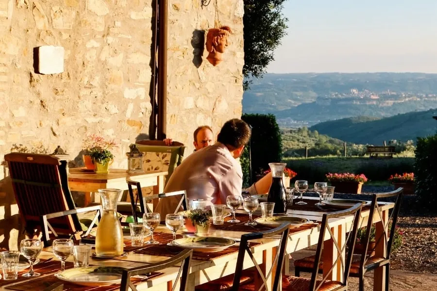 Fram to table meals Italy